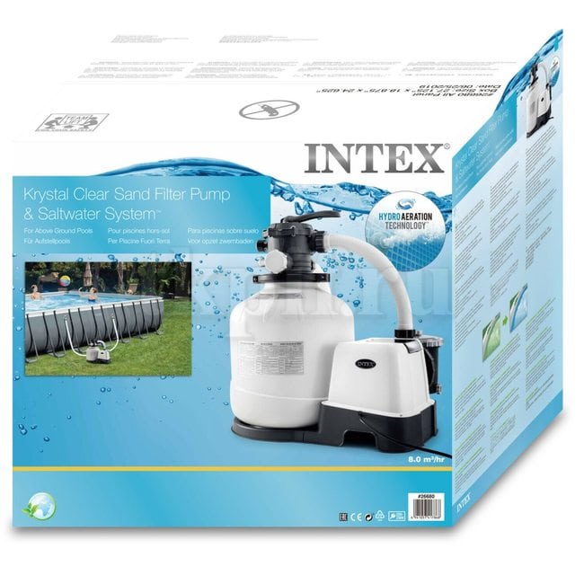 Песочный фильтр-хлоргенератор 8000 л/ч Intex 26680