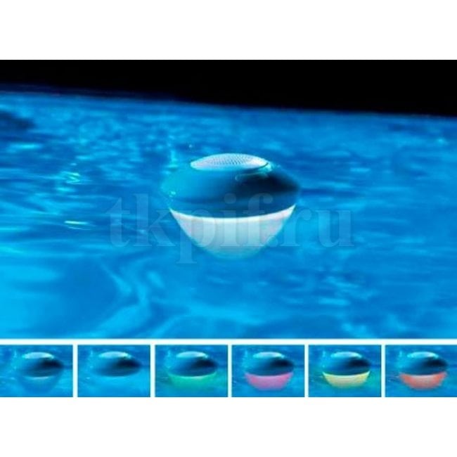 Плавающая Bluetooth-колонка с подсветкой Intex 28625