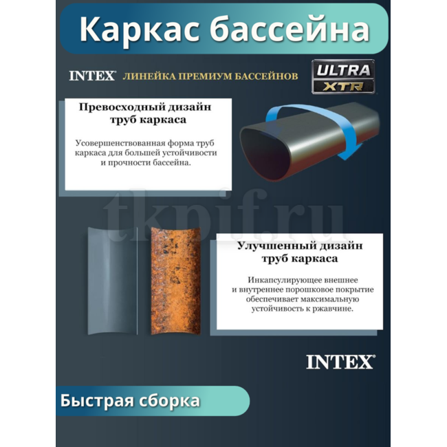 Бассейн каркасный 732х132см Intex 26340