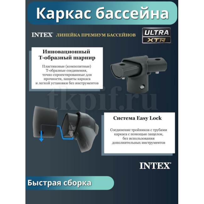 Бассейн каркасный 732х132см Intex 26340
