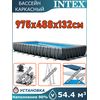 Бассейн каркасный 975х488х132см Intex 26374