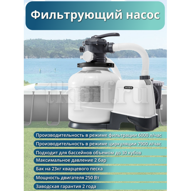 Бассейн каркасный 732х366х132см Intex 26364