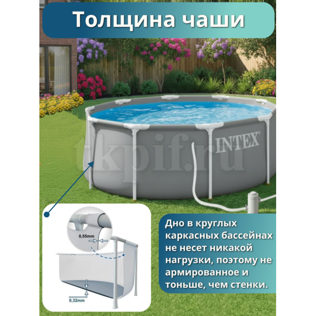 Бассейн каркасный 305х99см Intex 26706