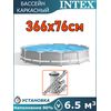 Бассейн каркасный 366х76см Intex 26712
