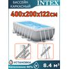 Бассейн каркасный 400х200х122см Intex 26790