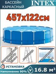 Бассейн каркасный 457х122см Intex 28242