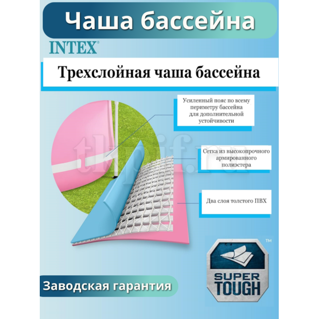 Бассейн каркасный 244х76см Intex 28290