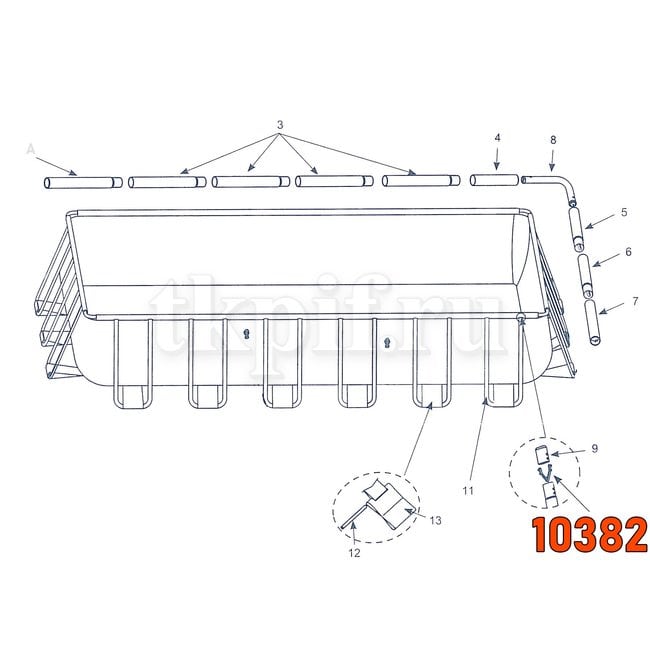 Пружинный фиксатор Intex 10382